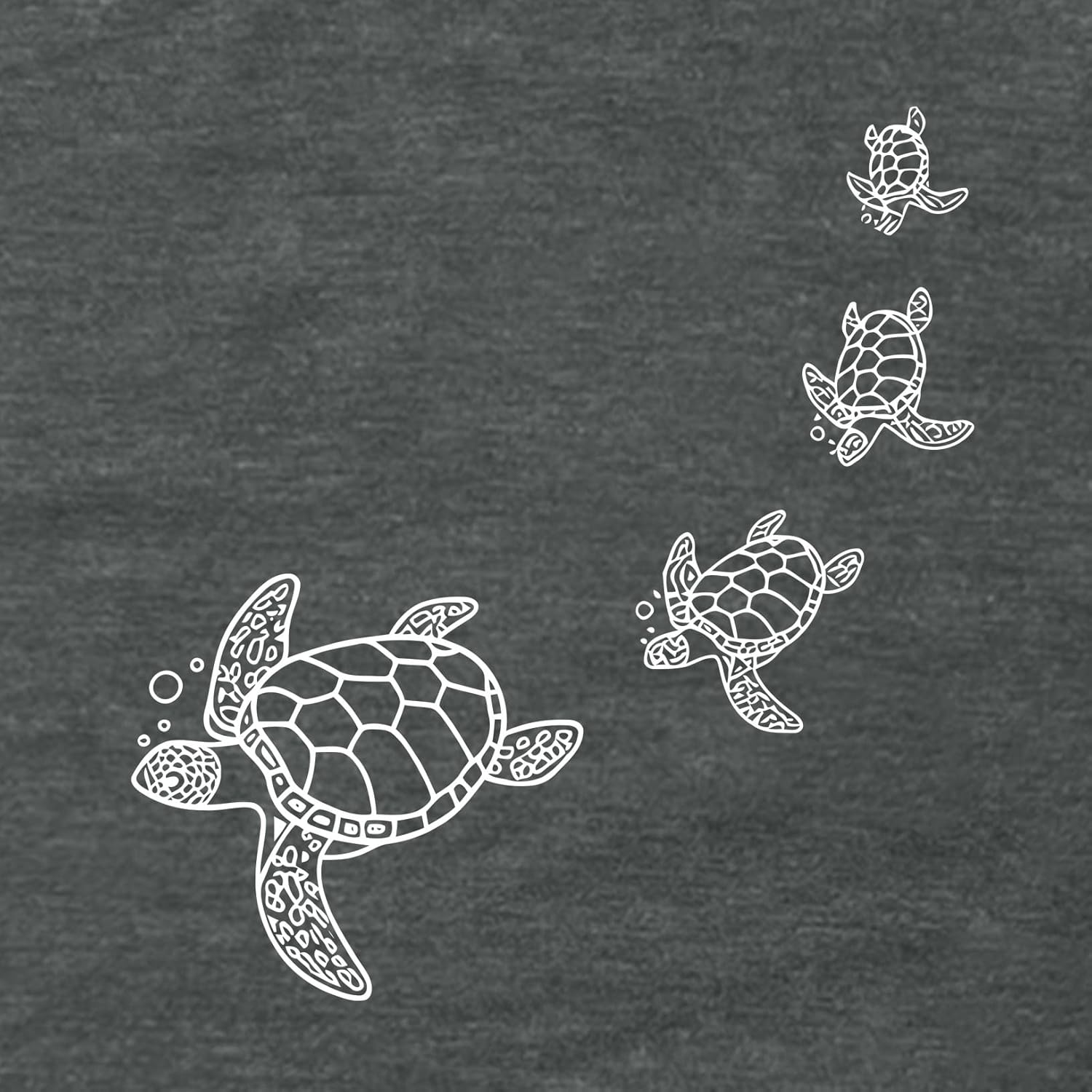 BLACKOO Women's Sea Turtle Graphic Tank Top Sleeveless Summer Casual Tunic - Image 4