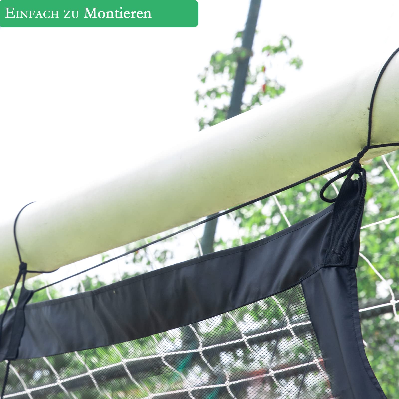 Fußballtor Torwand Netz mit 5 Schusslöchern, Kinder Fußball Schießübungen eingestellt, Torwand für Fussballtor 1.8x1.3m, 3x2m (Fußball Tor Nicht enthalten)