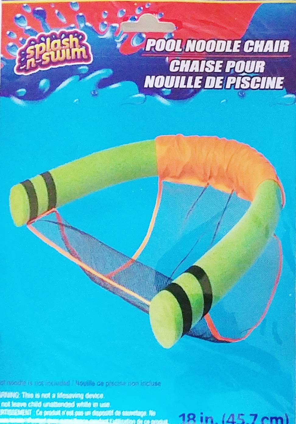 A&T Designs Orange Pool Noodle Chair - Lounger Swim Raft