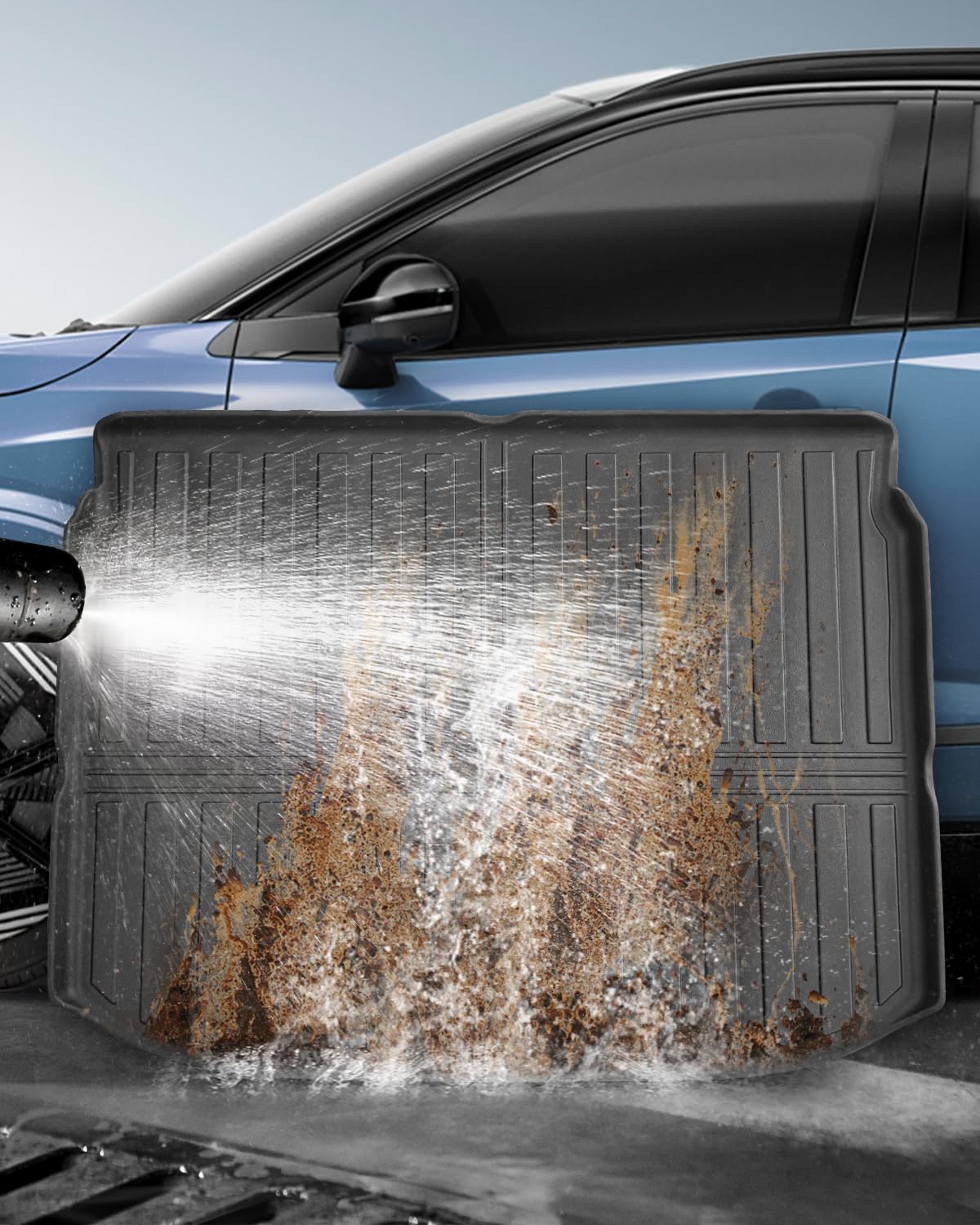 TPE Alfombras Maletero para Nissan Qashqai e-Power MHEV 2021-2026 | Alfombrillas Maletero Originales, Protector Maletero Antideslizantes e Impermeables, Funda Maletero con Bordes Elevados