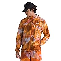 The North Face NF0A872763K M HIGHER RUN WIND JACKET Giacca Uomo DIGITAL ORANGE PRISMS P Taglia XL