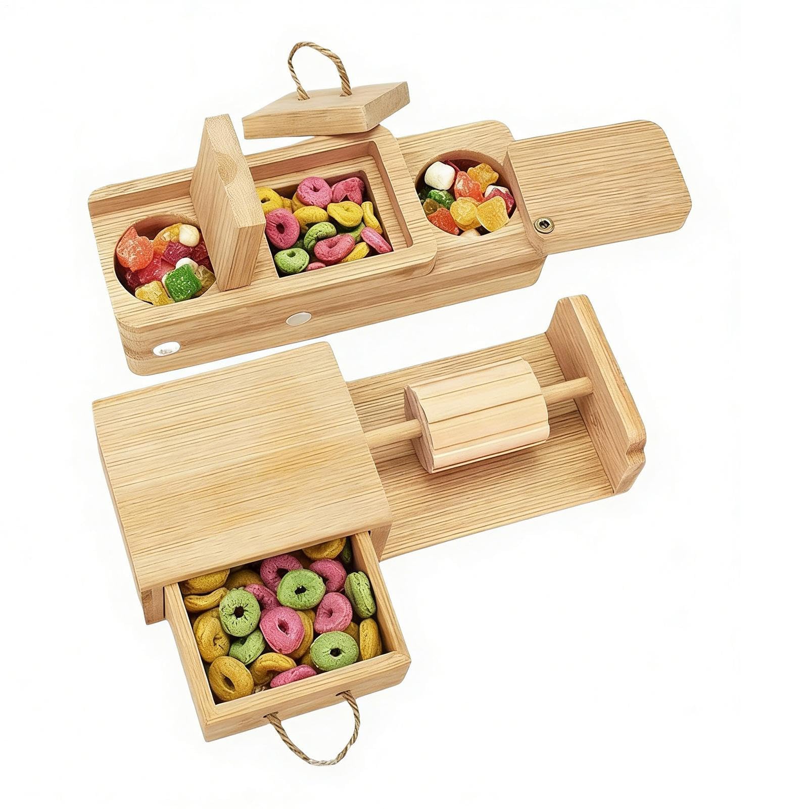 Generisch Hamster Enrichment Toys – Wooden Interactive Foraging Toy for Pet | Small Pet Puzzle Game | for Guinea Hog Hamster Ferret Bunny Chinchilla Hedgehog Gerbil
