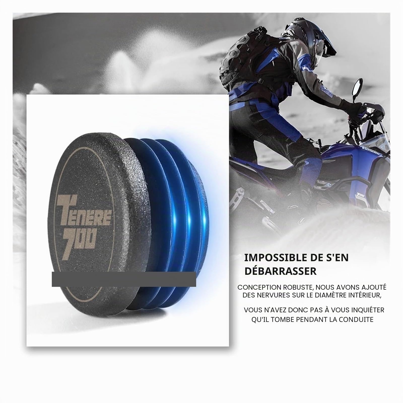 1 Paire d'embouts de Cadre compatibles avec Les Accessoires TENERE 700 (2019-) （2022-） （2021-）（2022-）(TENERE 700)