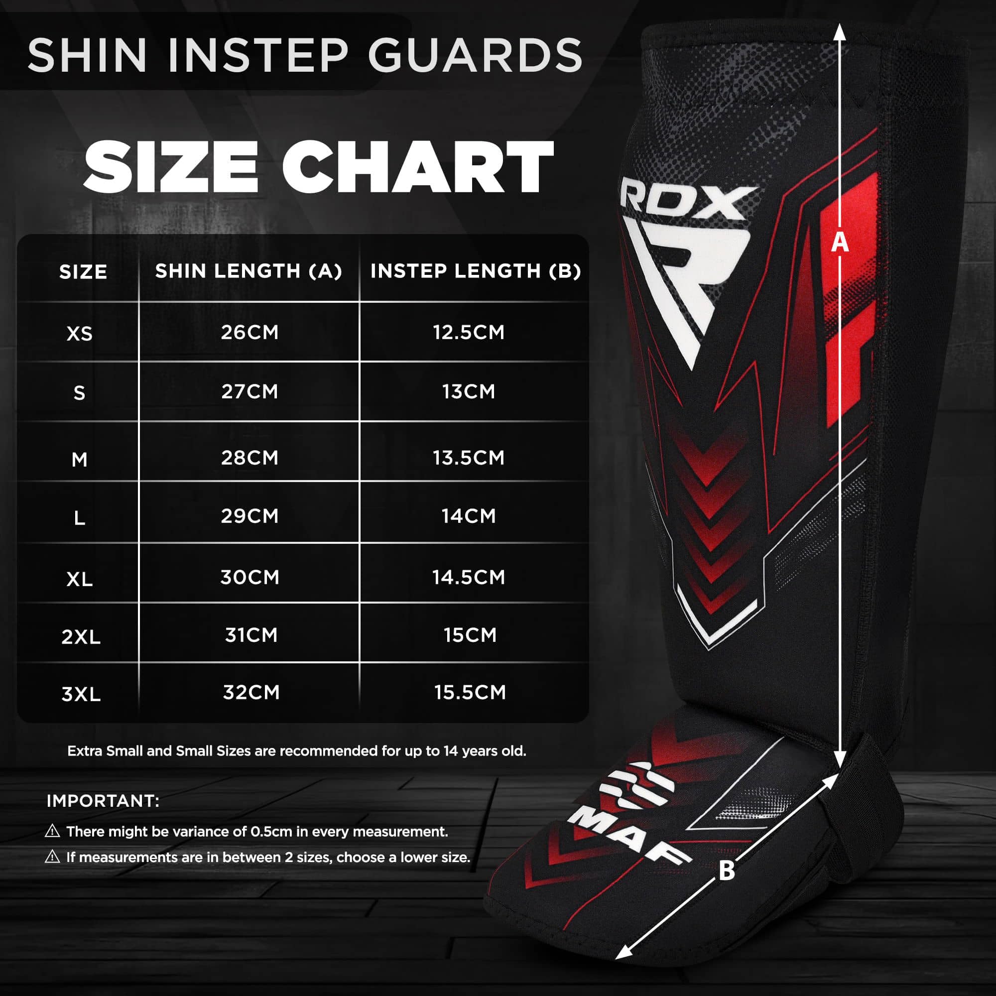 RDX IMMAF Schienbeinschoner Kickboxen, Boxen Kampfsport MMA Spannschützer, Schienbeinschutz Polster Shin Guard Sparring, Herren Damen Fußschutz Kick Boxing Ausrüstung