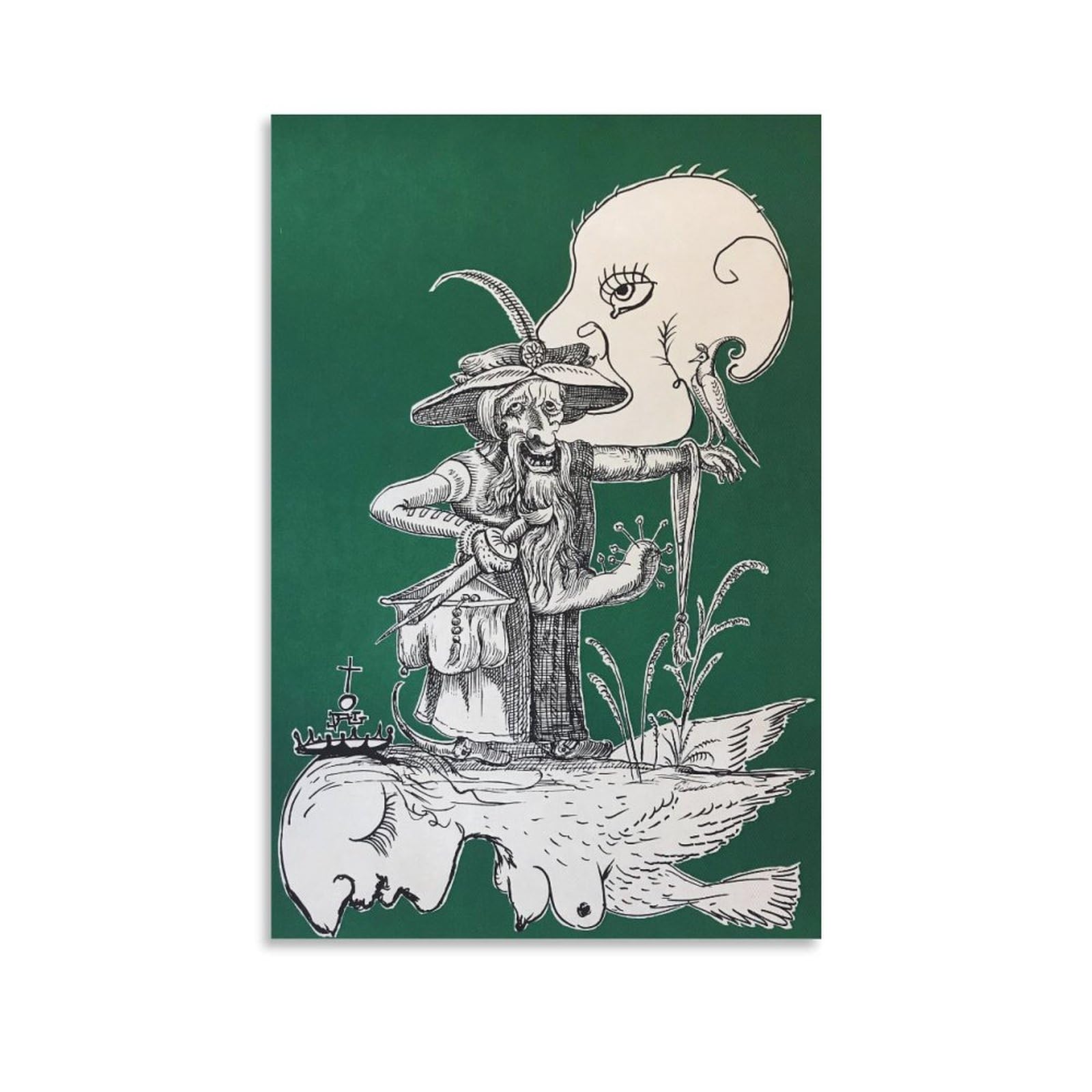 KOOHTAA Salvador Dalí Les Songes Drolatiques De Pantagruel Art Poster Hanging Picture Posters Art Print Wall Photo Paint Poster Hanging Picture Family Decor 20x30inch(50x75cm)