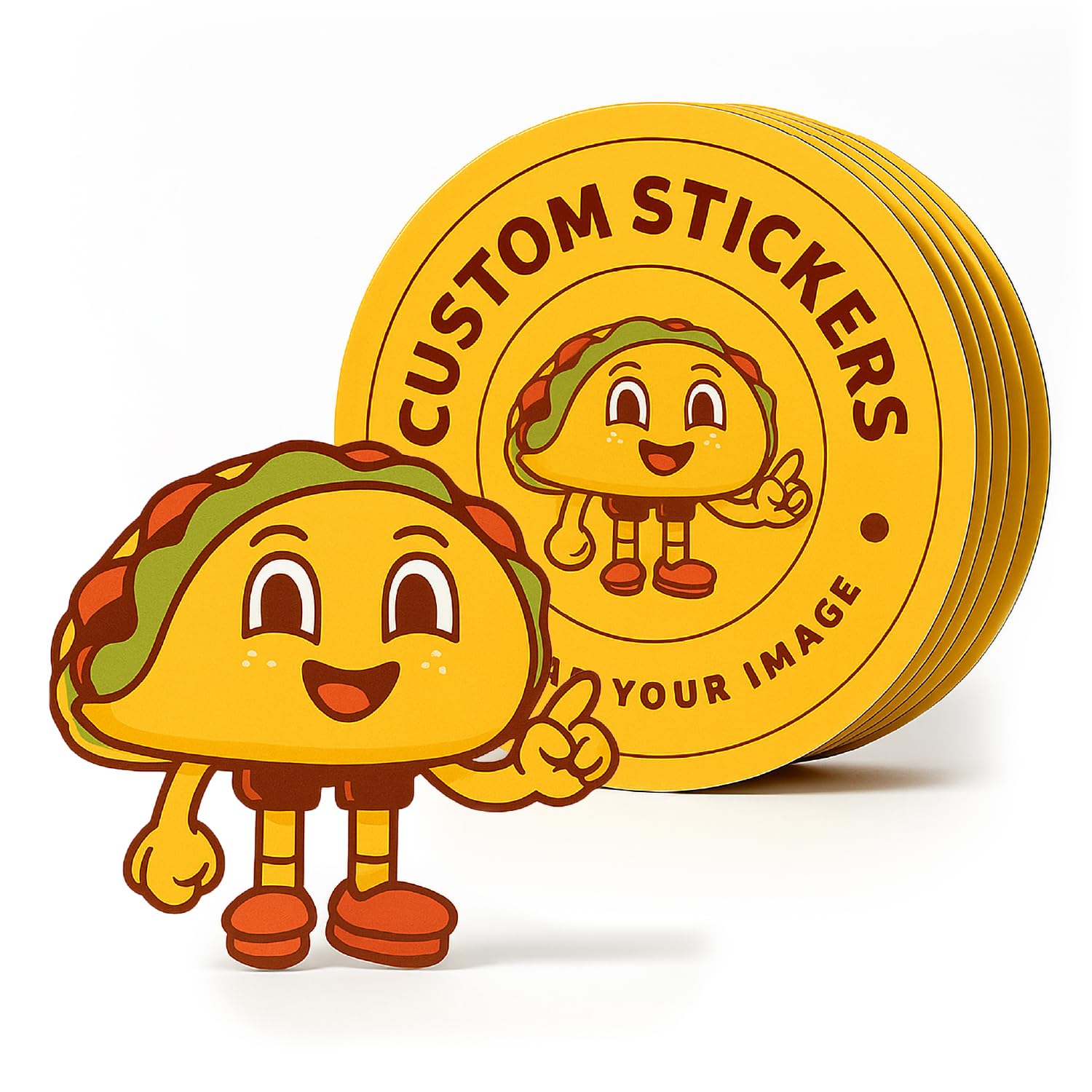 Custom Stickers | Custom Shape Die Cut Waterproof Vinyl Stickers with Your Image Photo Text or Logo | Personalized Dishwasher Safe Label for Business