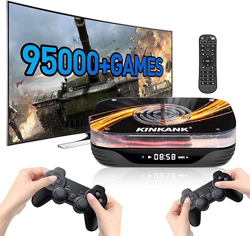 Super Console X3 Plus - Consolas de videojuegos retro integradas de más de 95000 juegos, Android TV 9.0CoreELECEmuelec 4.5, chip S905X3, salida UHD