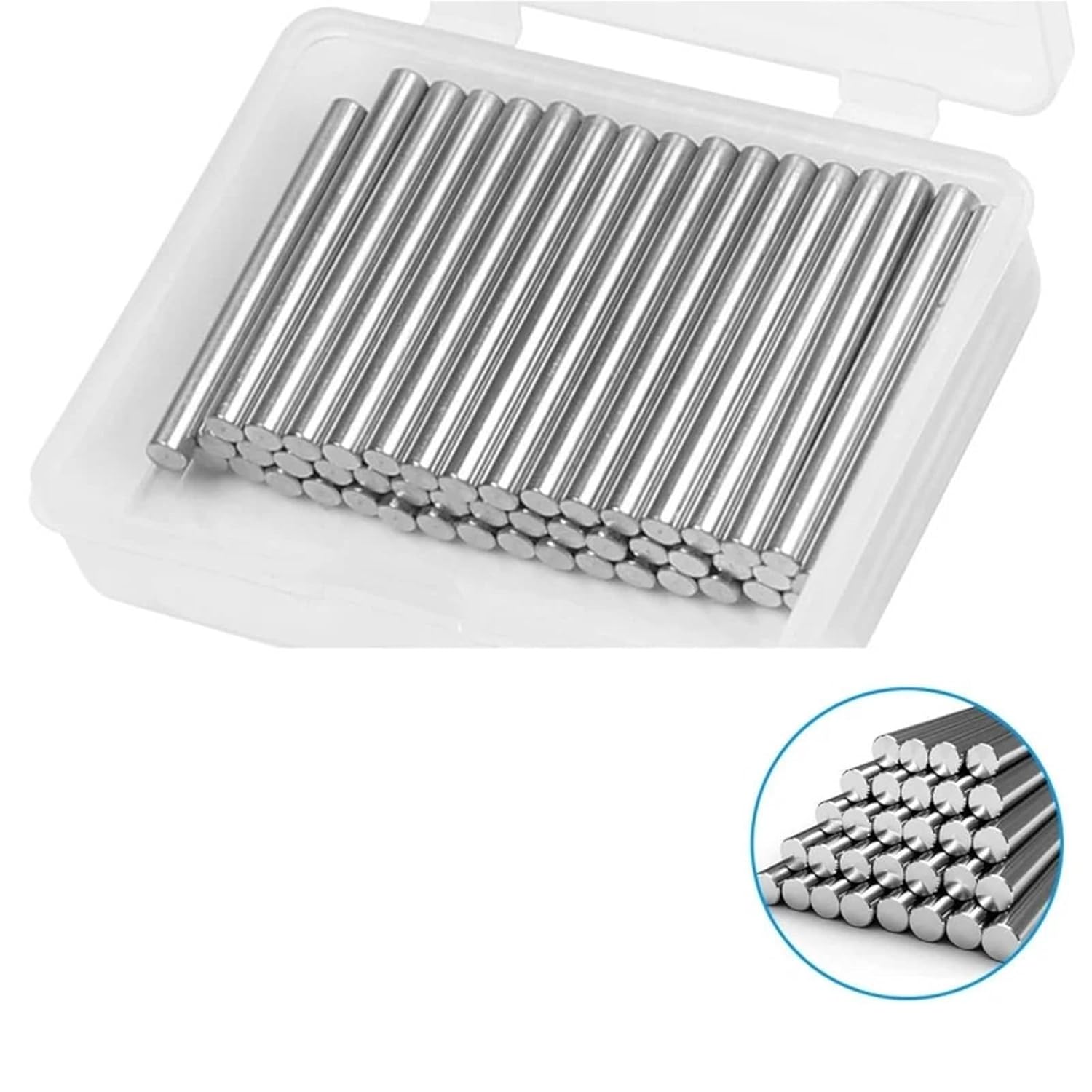 Dowel Pin 35pcs 5mm x 40mm Shelves Dowel Pin Stainless Steel Support Pegs Metal Bookshelf Cabin for Furniture