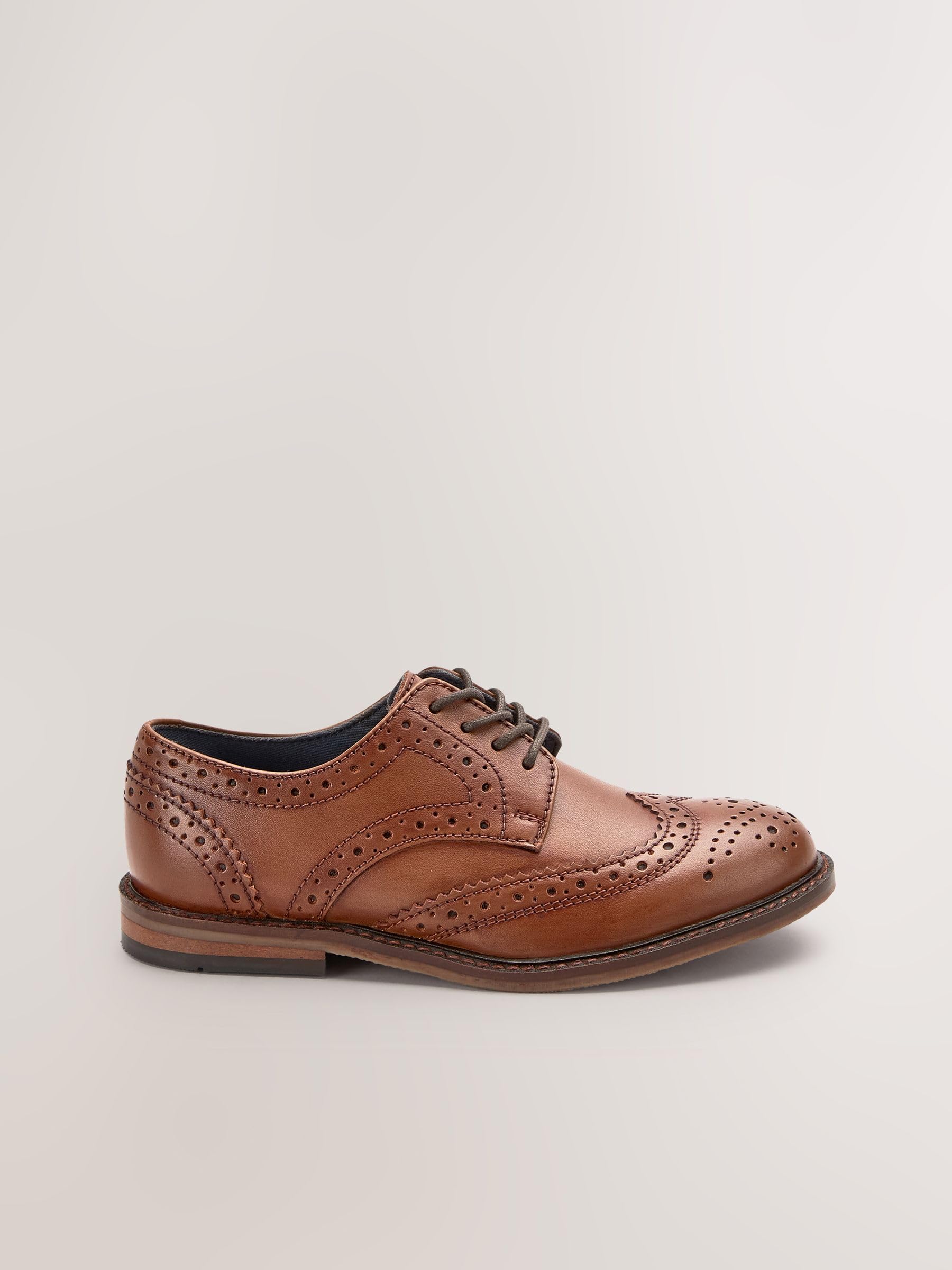 NEXT Garçon Chaussures Richelieu en Cuir à Lacets