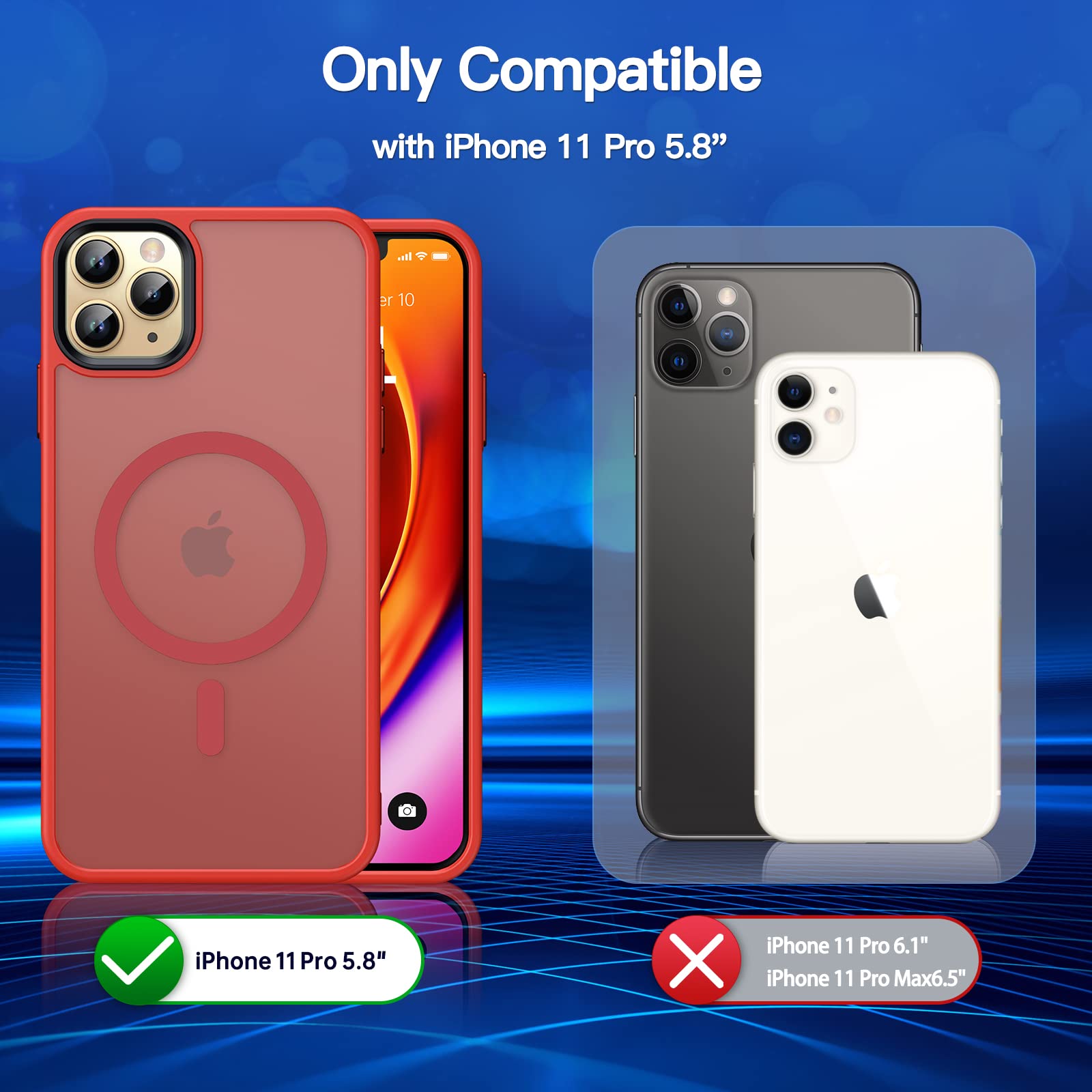 Amazon.co.jp: Noonin iPhone 11 Pro用強力磁気ケース、[MagSafe