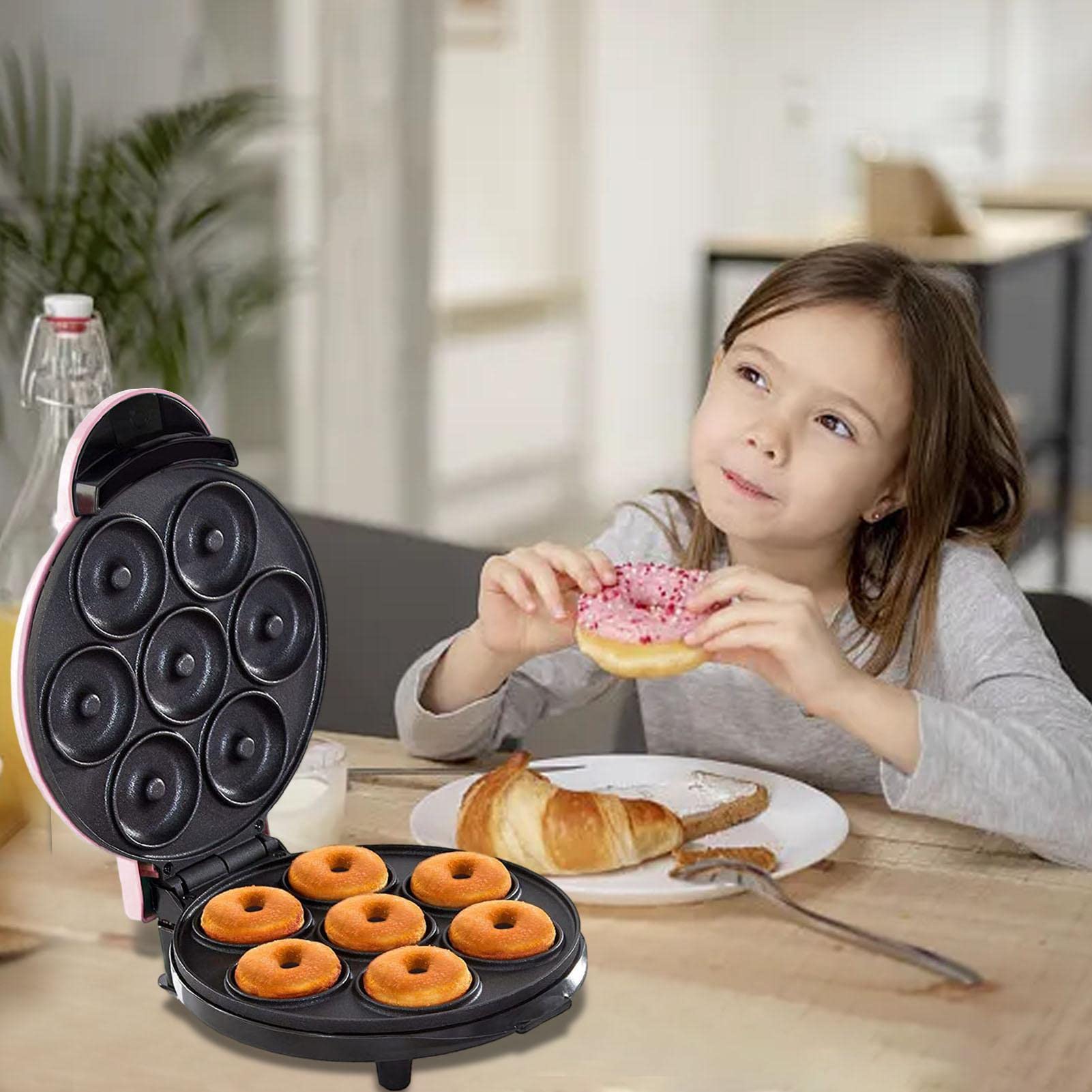 Ciambelle, Macchina Per Ciambelle Piccole, Macchina Per Ciambelle Elettrica Con Aspetto Antiaderente Per Dessert, Macchina Per Ciambelle Per Torta Elettrica Con Riscaldamento Su Doppio Lato,