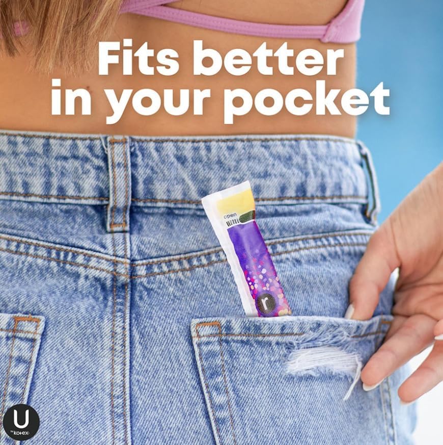 U by Kotex Click Compact Tampons, Super Absorbency, Unscented, 16 Ct (Pack of 4)