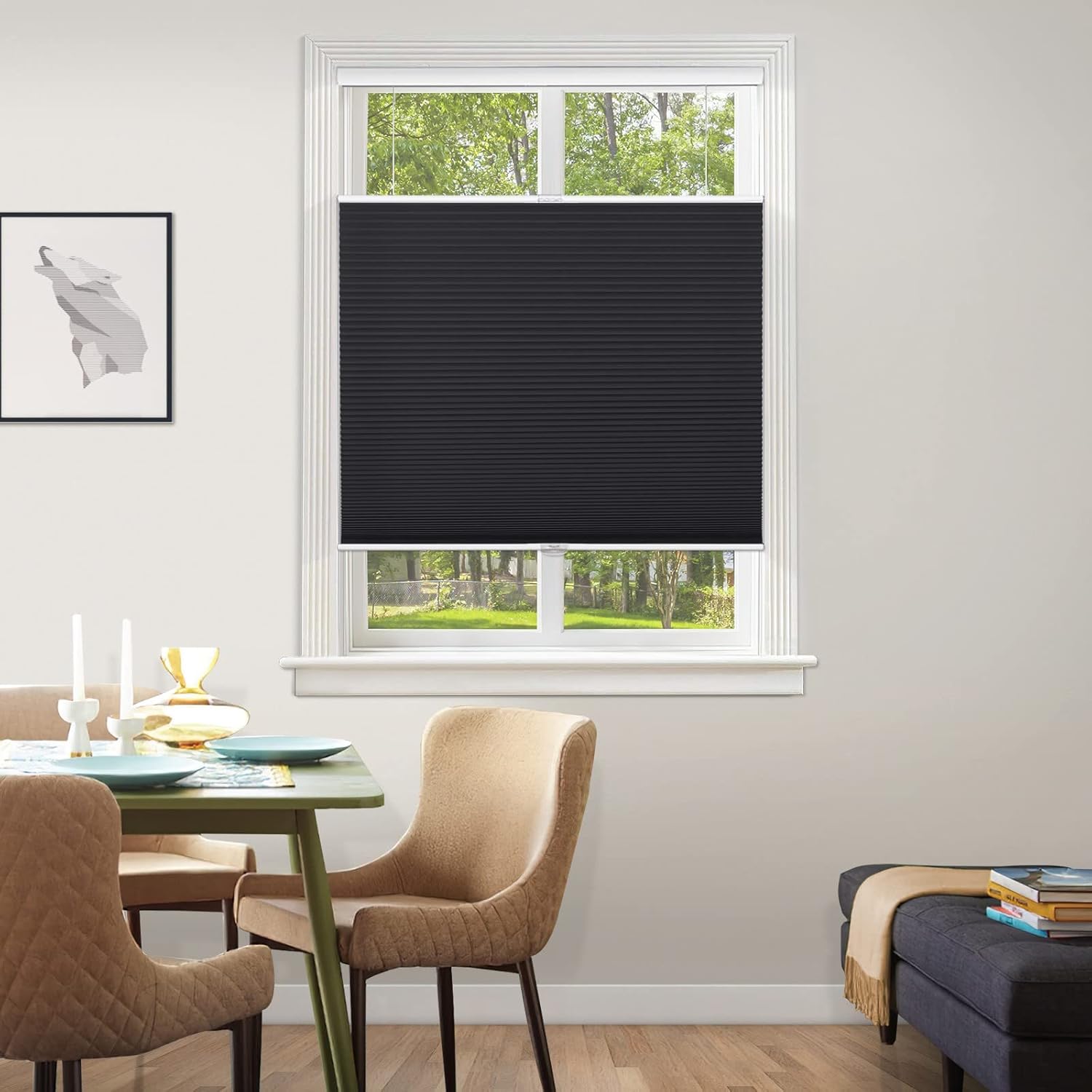 Buy MiLin Top Down Bottom Up Blackout Cellular Shades, Cordless Window