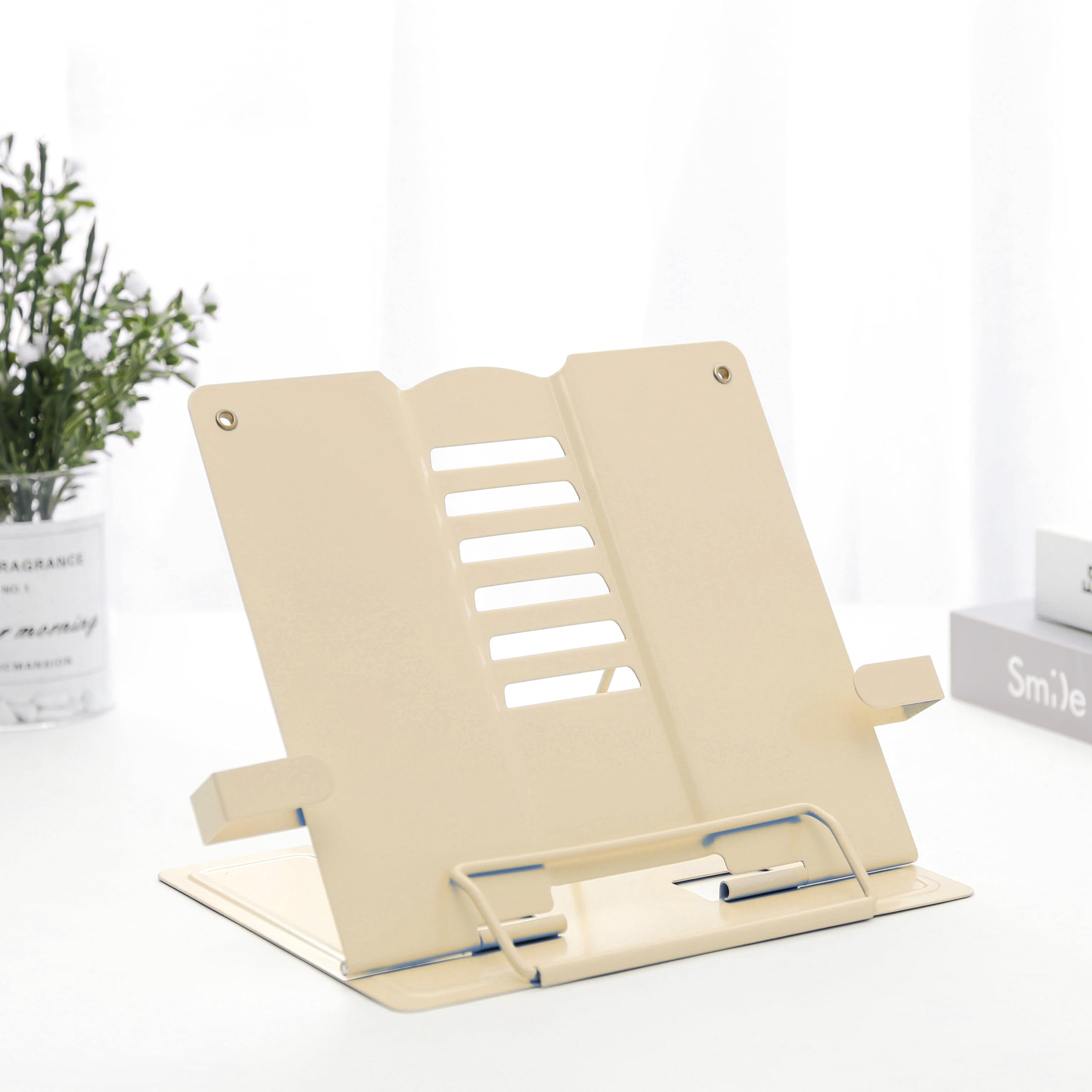 oddpod™ Portable & Folding Hands-Free Upgrade Metal Stand for Book Reading, Laptop, Tablets with Adjustable Angle for Office, School & Home - Black (B09KGJ58KR) Amazon Price History, Amazon Price Tracker
