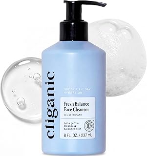 Cliganic Gel limpiador facial hidratante con ...