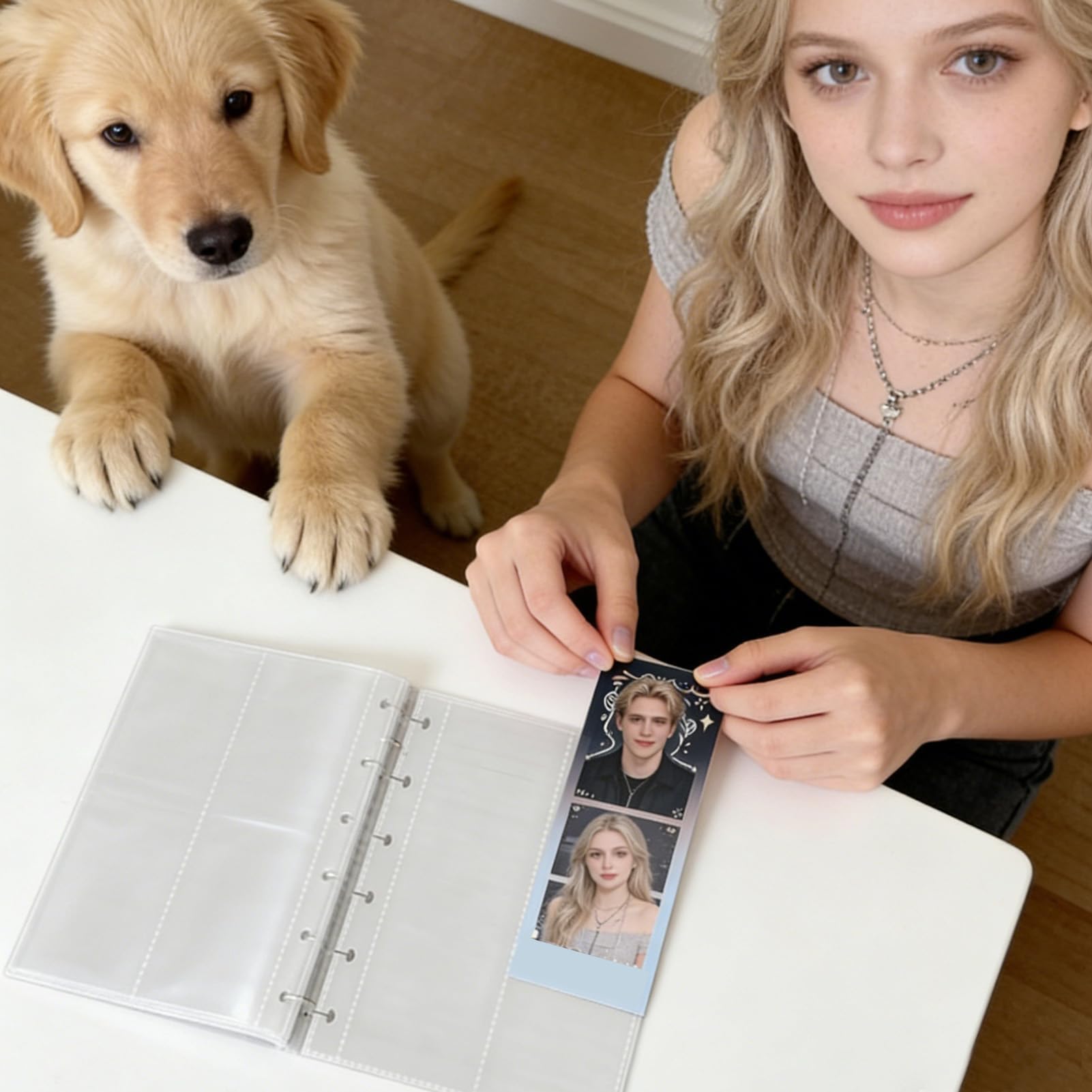 Album na zdjęcia, przezroczysty, ochronny album do organizowania wspomnień, idealny do kolekcji, wesel, dzieci, urodzin i imprez