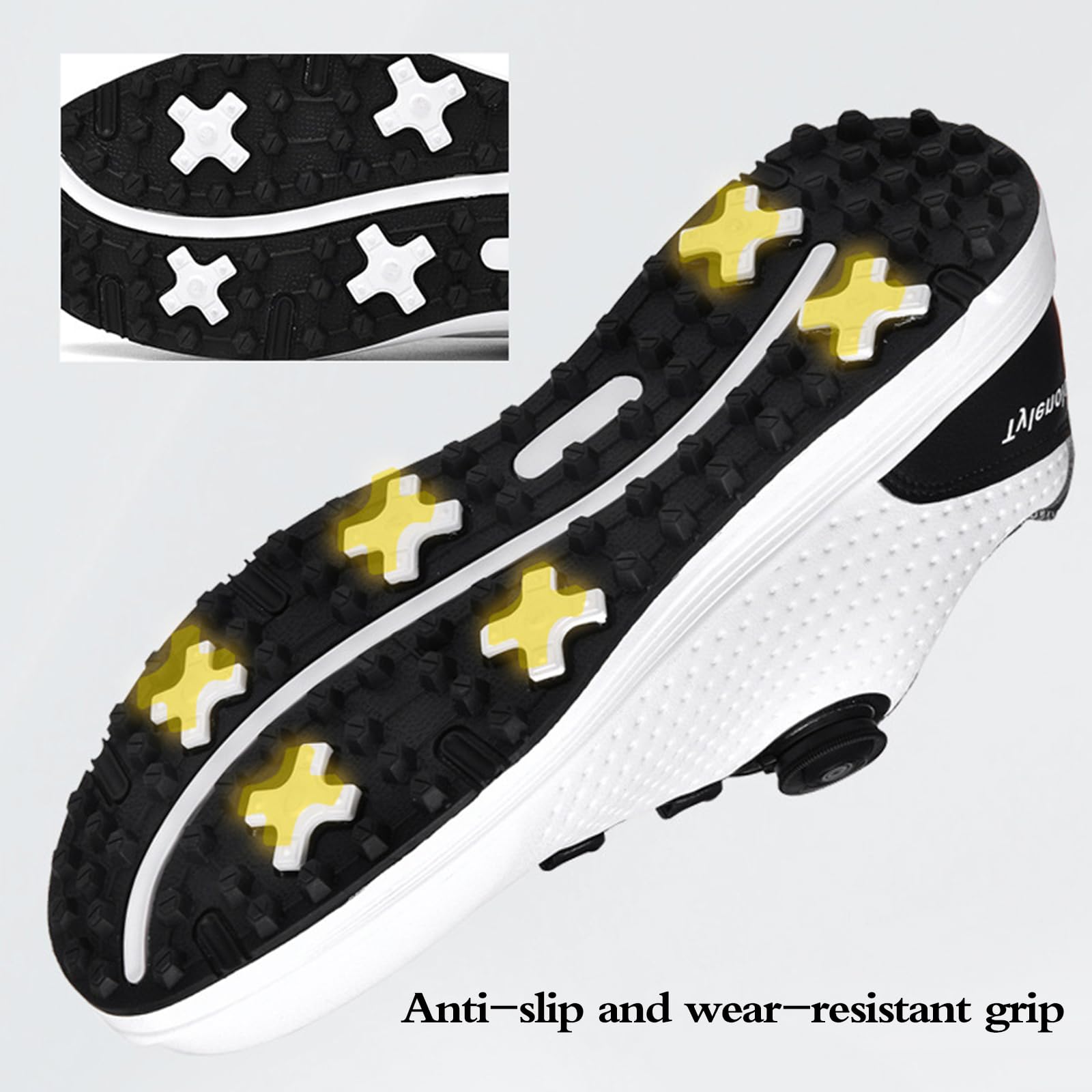 wasserdichte Golfschuhe FüR Herren,Waterproof Golf Shoes Mens,Atmungsaktive Golfschuhe,Wasserfest Und Pflegeleicht,Geeignet FüR SpaziergäNge,Training,Sport Und Outdoor-AktivitäTen