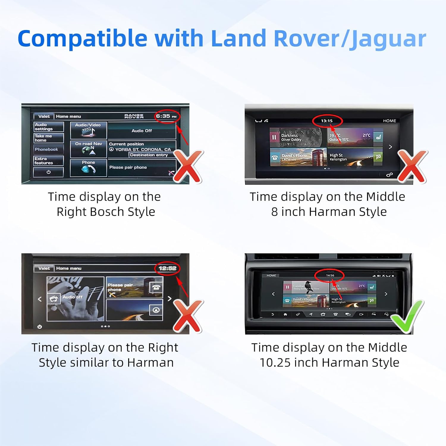 Vehicle screen displaying a backup camera feed with parking guidelines.