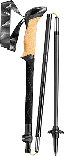 Miniatura 6 de LEKI Makalu Pro FX - Bastones de senderismo de carbono  Plegables plegables y ligeros para senderismo