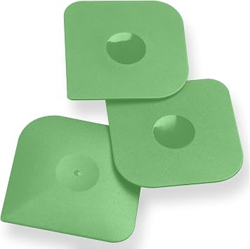 Plastic Pan Dish Pot Food Kitchen Scraper Tool Set, 3 pcs Nylon Plastic Cast Iron Skillet Cleaner Scrubber Scrapper, Kitchen Scraper Non-Scratch Green