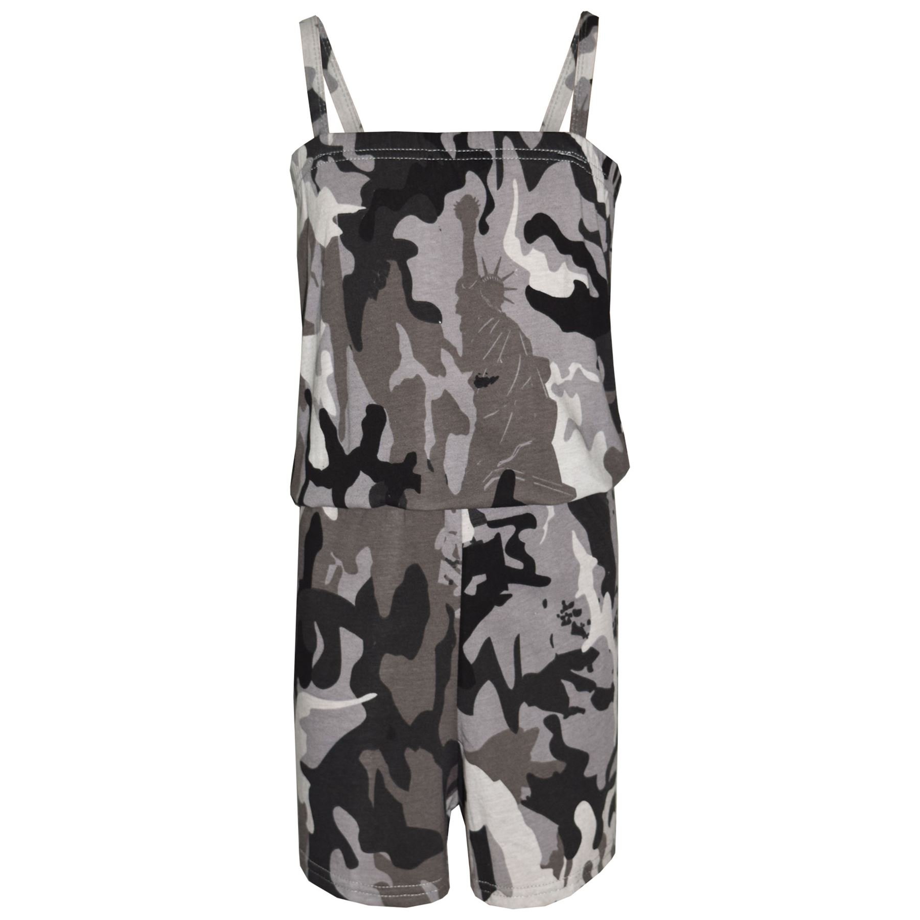 Playsuit designer camouflage enfants filles de 5 à 13 ans