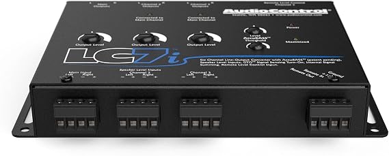 AudioControl LC7i 6-Channel Active Line Output Converter with AccuBASS for Adding Subwoofers, Amplifiers to Factory Car Audio Receiver Head Unit, Speaker Level to RCA Line Level Converter