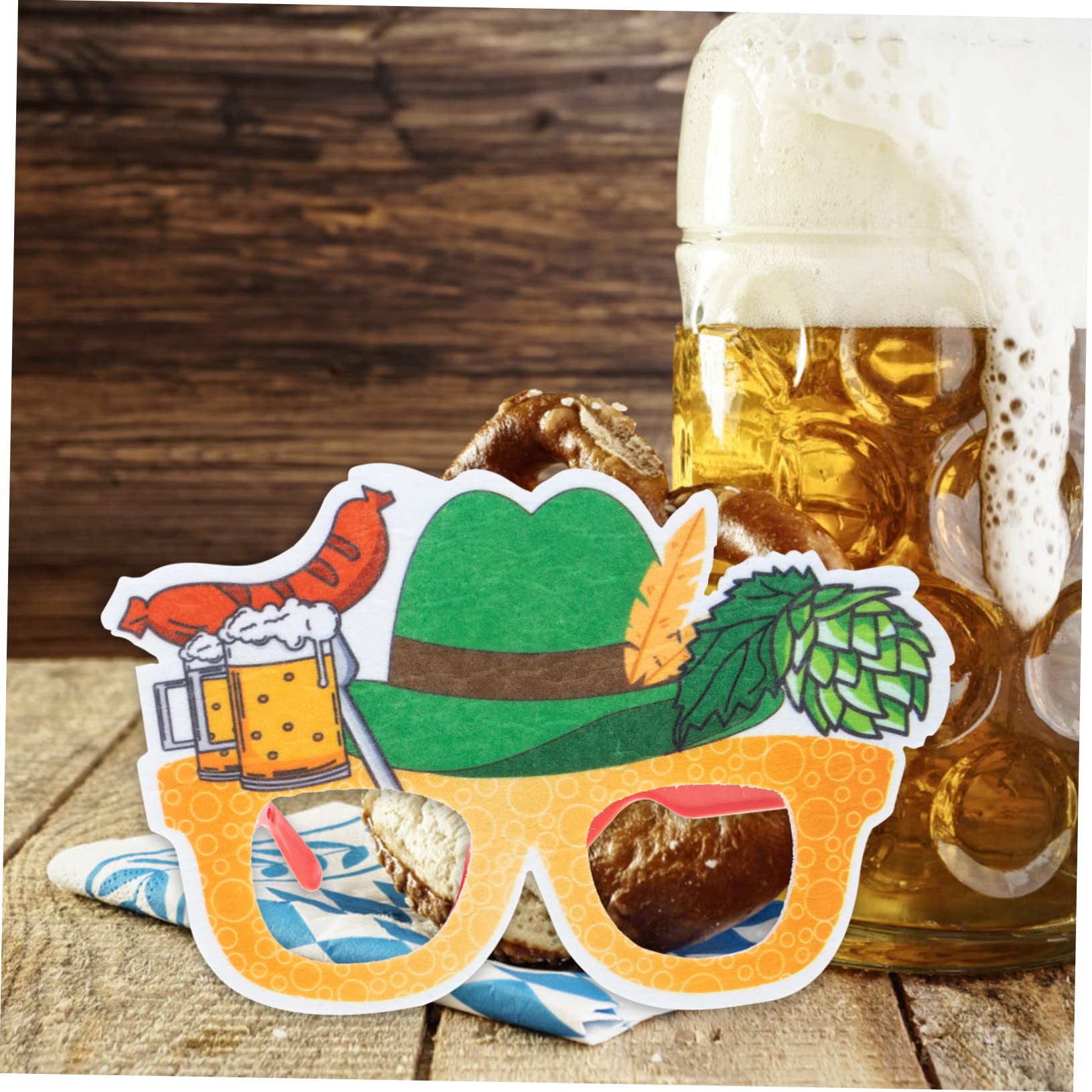 TOPPERFUN 4Pairs Party Eyeglasses Unique Decorative Glasses for Festivals Costume Accessories for Adults and Fun Party Props for Celebrations