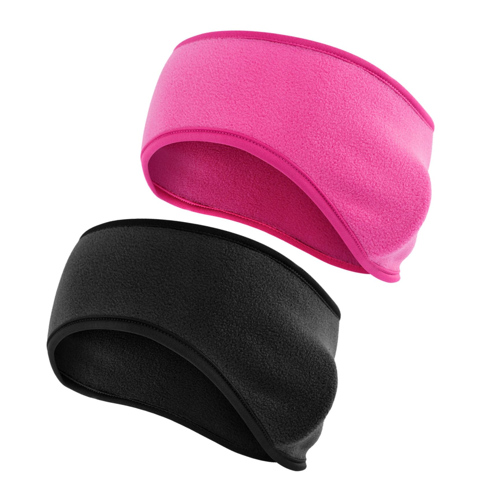 CONGARTENO Warm Headbands Set 2 Pcs Ear Warmer Headband Stretchy Material for Snowboarding Skiing Outdoor Activities