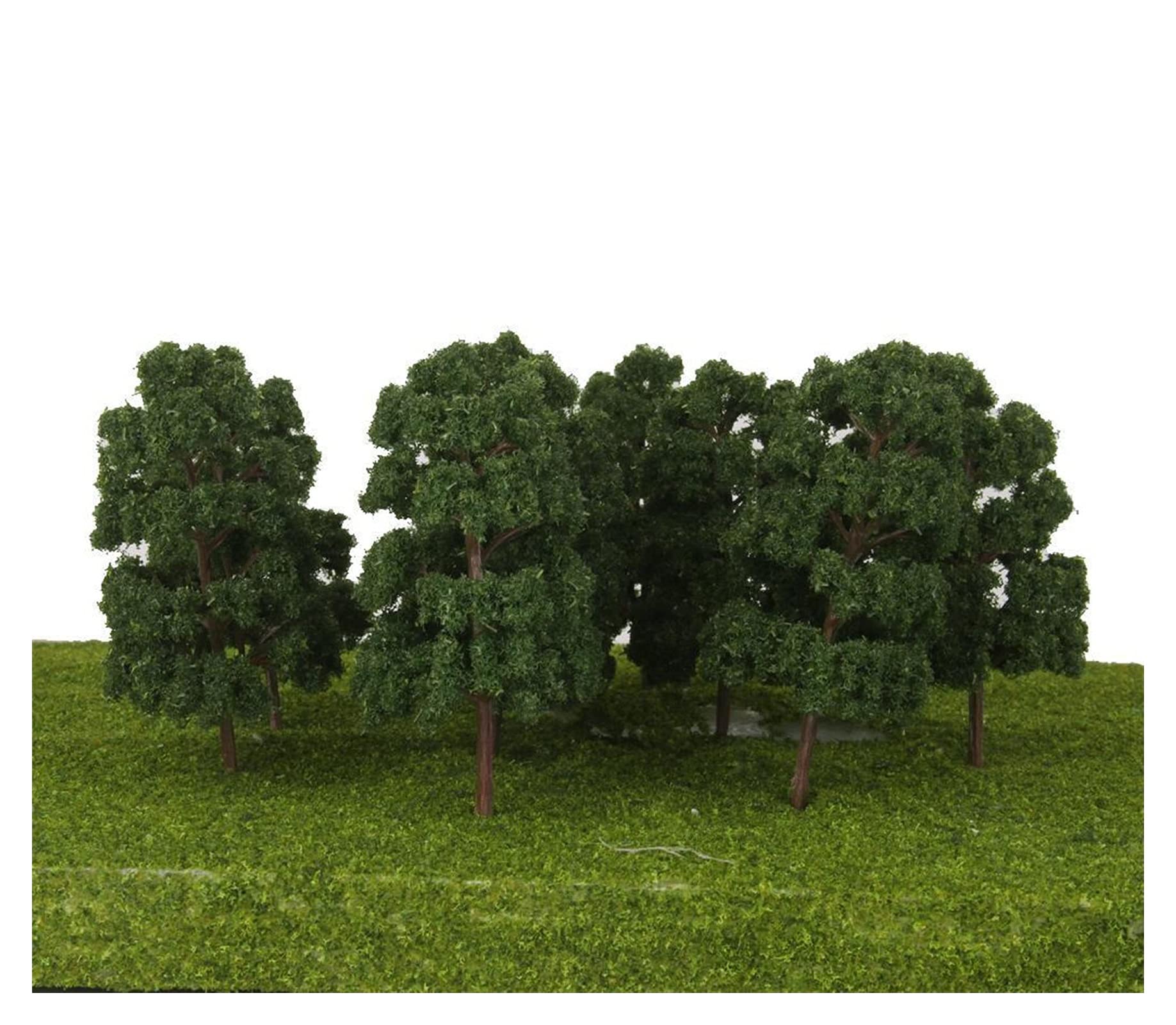 Miniatury 10 sztuk Model z tworzywa sztucznego Drzewa Pociąg Kolej Railway Diorama Architektura Wioska Layout HO Skala dla klasy Decor
