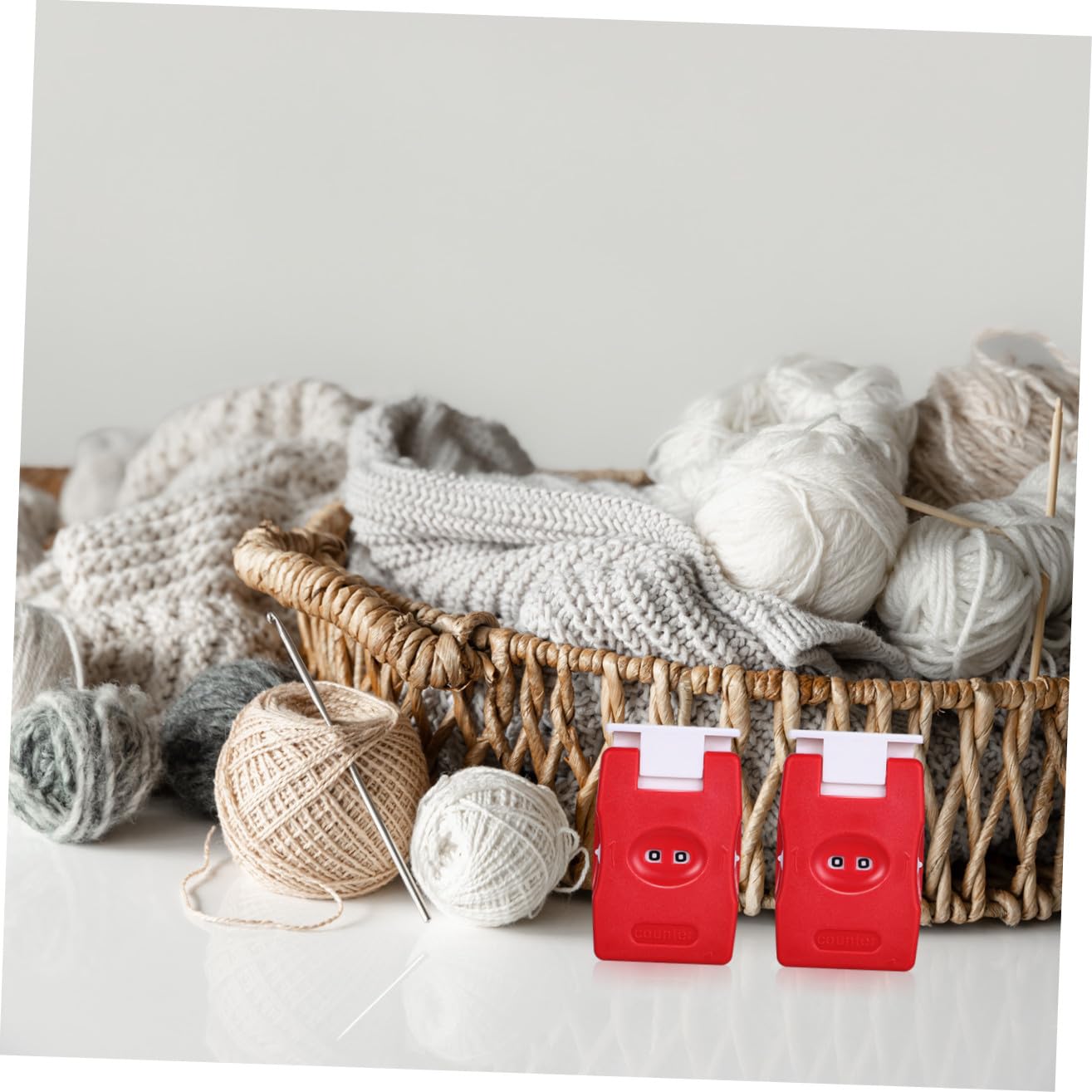 SHINEOFI 10stücke Strickzähler Für Häkeln Und Stricken Benutzerfreundlicher Reihenzähler Kompakt Und Tragbar Zubehör Für Anfänger Und Erfahrene Handarbeiter