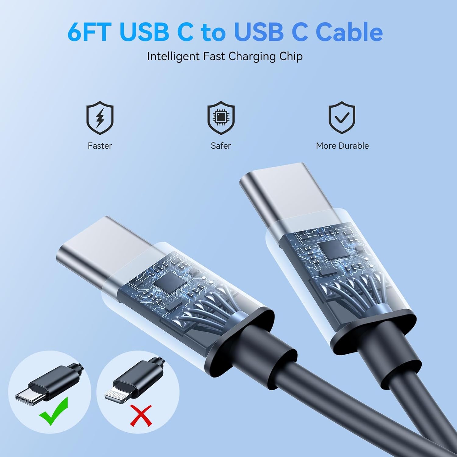 45W Samsung Super Fast Charger,2Pack Dual Port Samsung Charger Fast Charging,Quick Double Type C Android Phone Charger Block 10FT Long USB C Cable for Samsung Galaxy S26 Ultra/S26+/S25/S24/S23/S22/S21