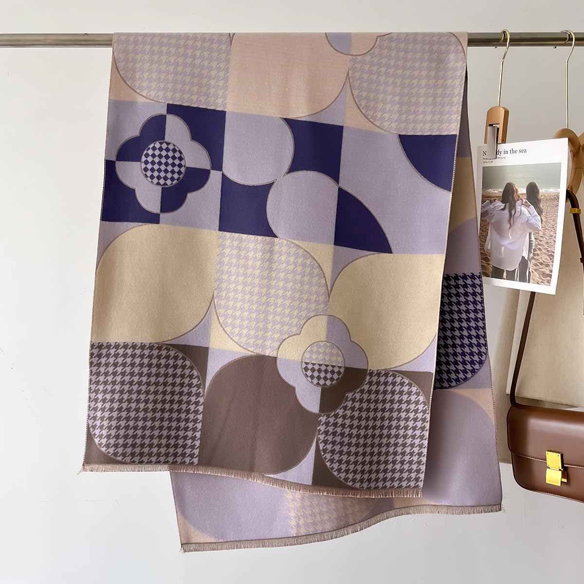 First Choose Women's Blanket Chunky, Pashmina Shawls Wraps Oversized Winter & Fall Warm Scarfs Soft Cashmere Feel for Women - Image 6