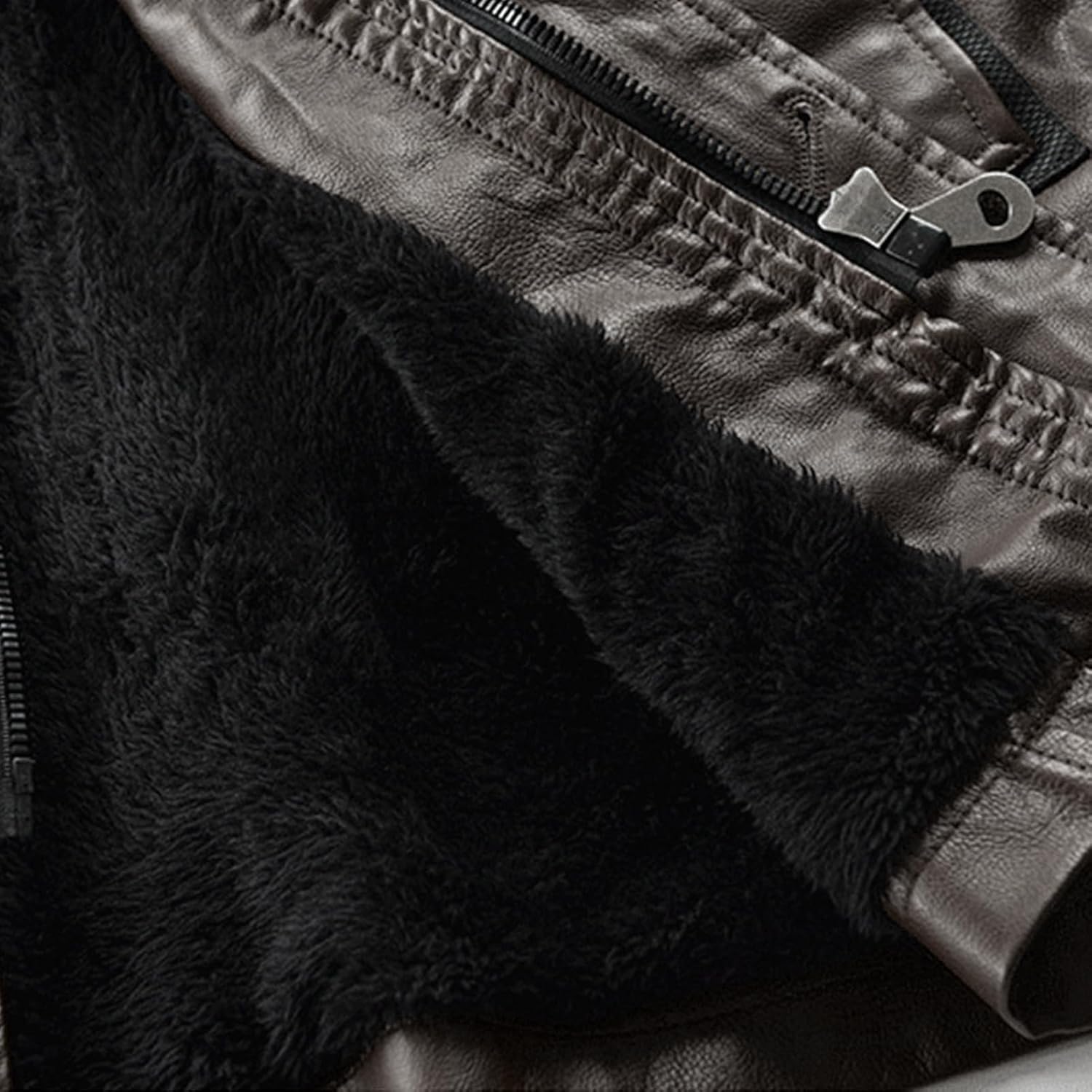 Men's Leather Hooded Windbreaker Male Faux Leather Warm Parka Jacke Men Mid Length Casual Windbreaker With Belt