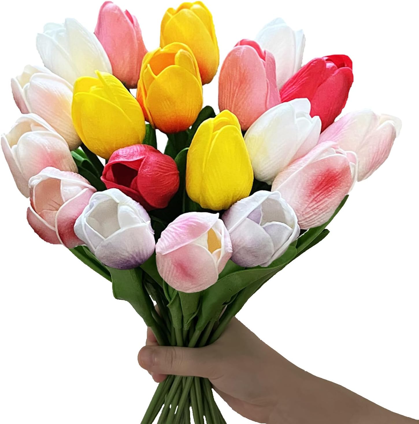 18pcs Multicolor Artificial Tulips...