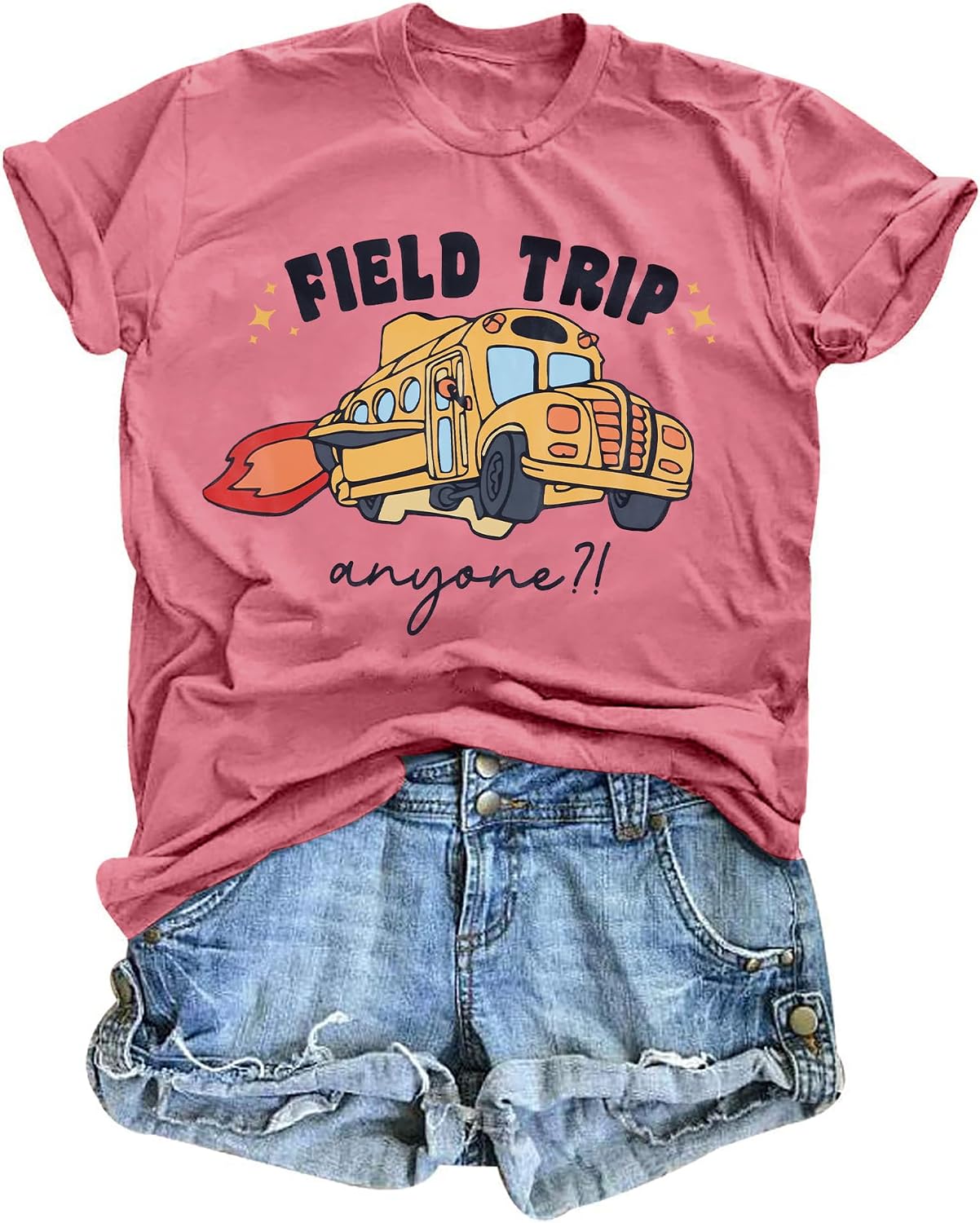 Teacher Shirts for Women Field Trip Anyone Tshirt Summer Camp Tee Tops image 2