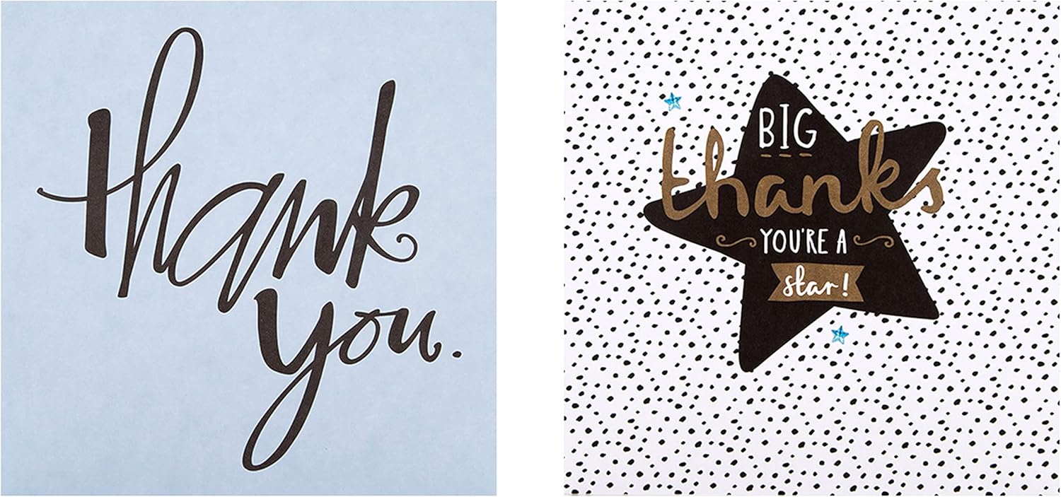 Hallmark Thank You Cards - Multipack of 10 in 5 Contemporary Designs