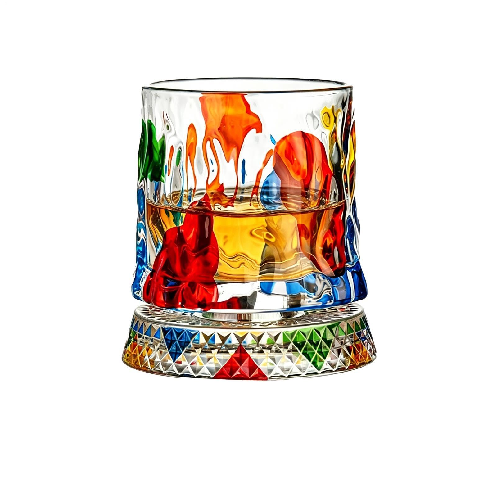 Verres à whisky anti-renversement Manolyee avec base lourde pour cocktail stable