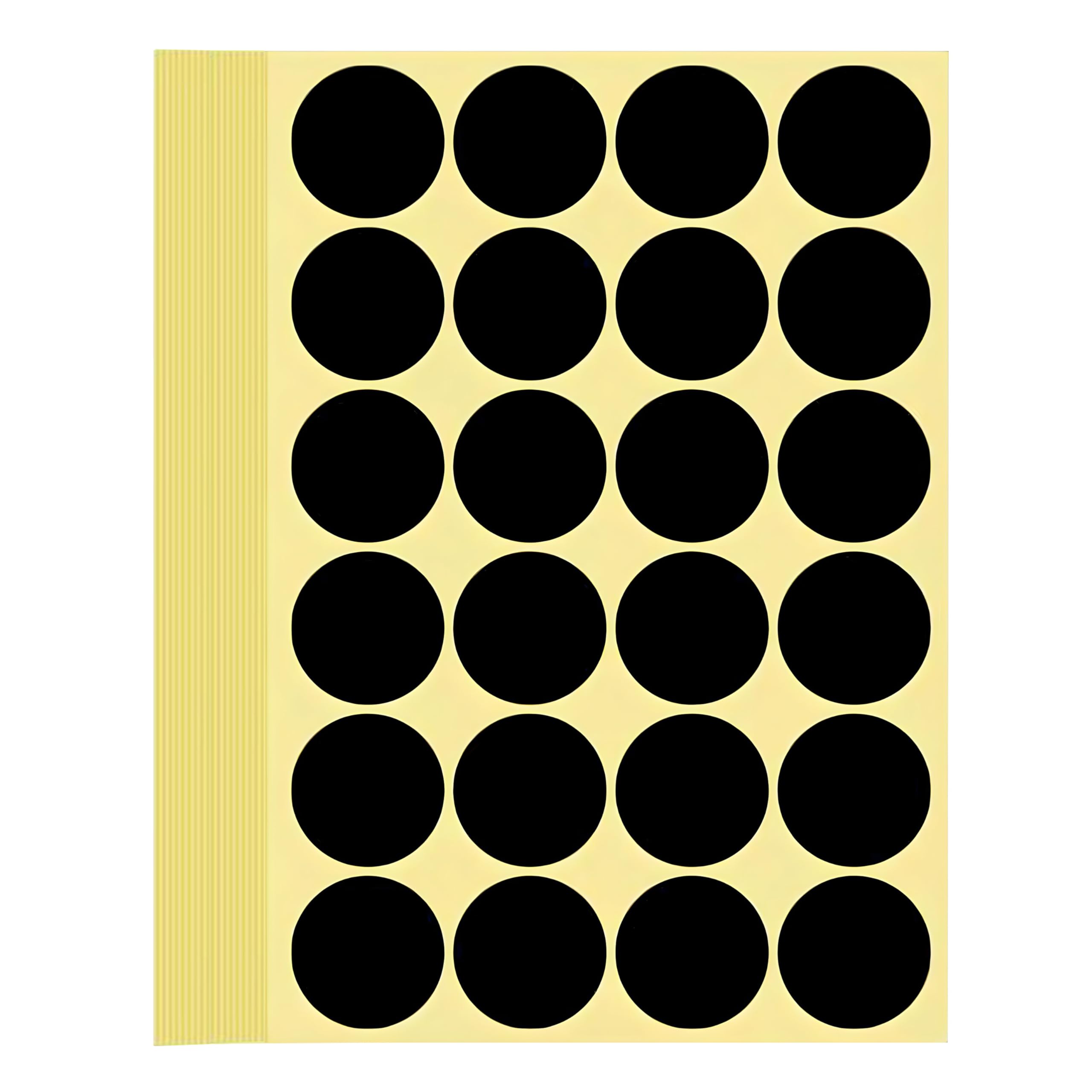 720 Pieces Coloured Dot Stickers Black, 32 mm Sticky Round Color Coding Labels, 1.25" inch Self Adhesive Circle Price Stickers Dot Labels for Office, School, Calendar, Organizing