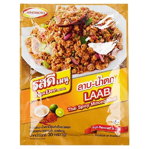 RosDee menu, Carne picada picante tailandesa, salsa en polvo LAAB-NAMTOK 1.06 oz X 3 paquetes