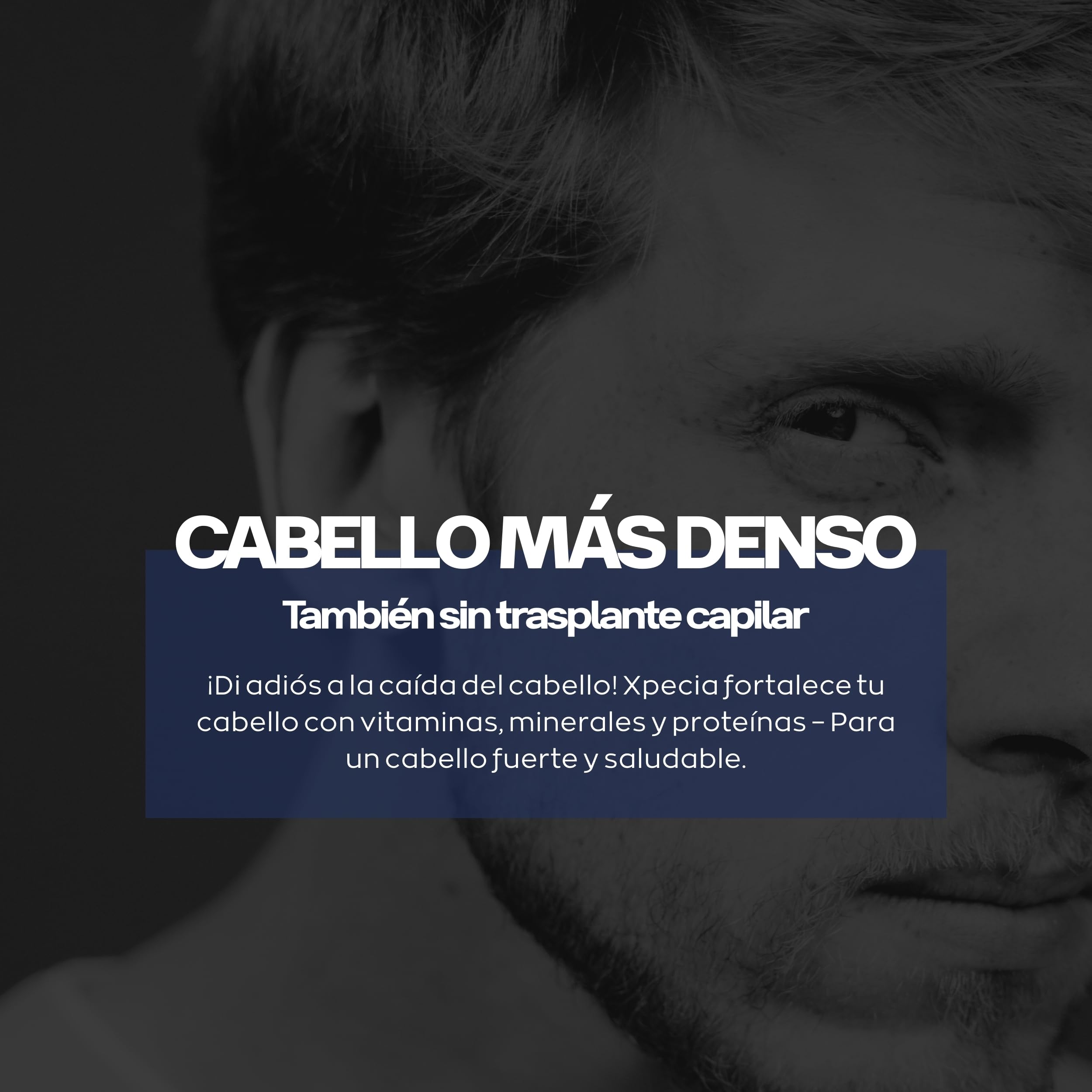 Anticaída del cabello para hombres XPECIA, bloquea la DHT, fórmula crecimiento, 180 pastillas