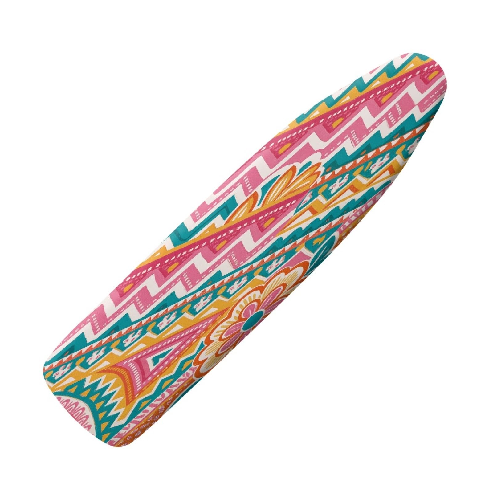 Ironing Board Covers 135 x 45 Bright Pink Yellow Bungee Elasticated with Padding, Resists Scorching and Easy Fit Mini & Portable Ironing Boards Cover