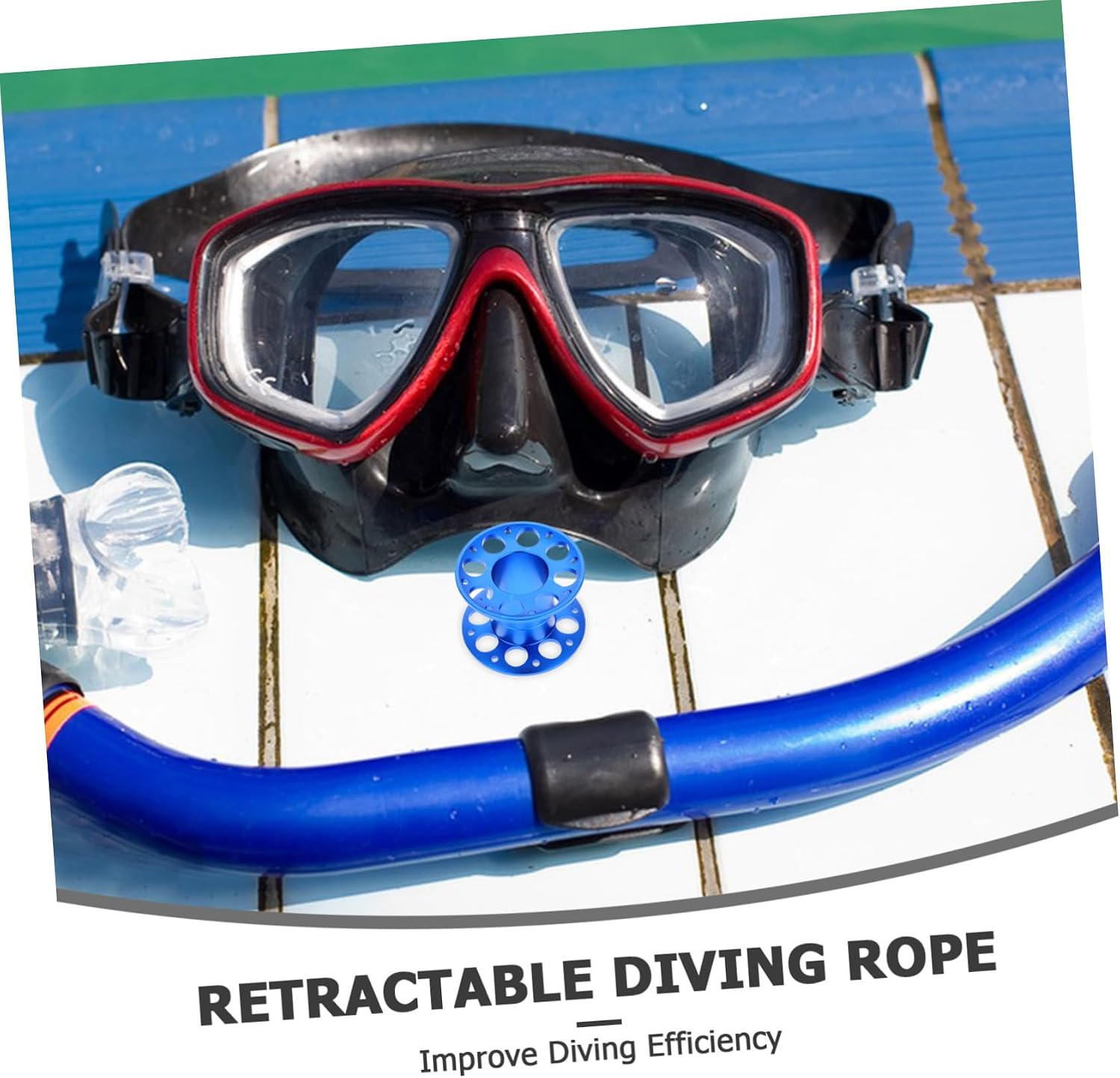Outanaya Compact Aluminum Alloy Diving Reel for Scuba Diving and Underwater Activities Smooth Line Management and Enhanced Performance
