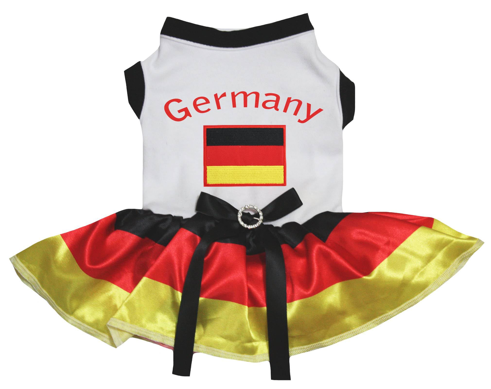 Robe pour chiot avec drapeau de l'Allemagne blanche taille XXXL anti-frottement
