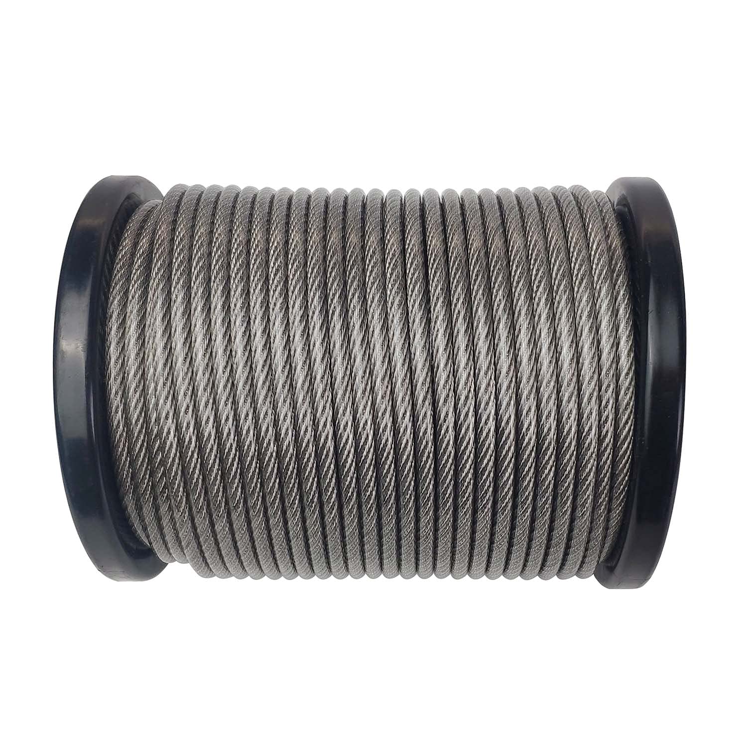 LOZOME Vinyl Coated 100 Feet 4/25 Inch (4 Mm) Cable Wire Rope 304 Stainless Steel 7x7 Standard 3/16" PVC Coating For Decking Railings Outdoor, Garden, Kitchen, Home, Art, Craft - View #9