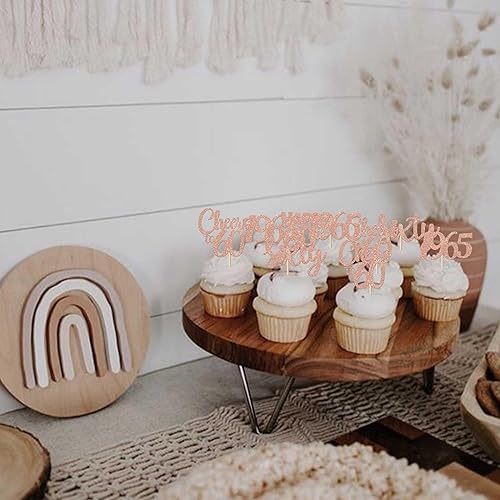 Miniatura 55 de Rsstarxi Paquete de 30 adornos para cupcakes de 15 cumpleaños con purpurina Mis Membrillo 15 desde 2010 Feliz 15º Cupcake Toppers Quince Cheers to