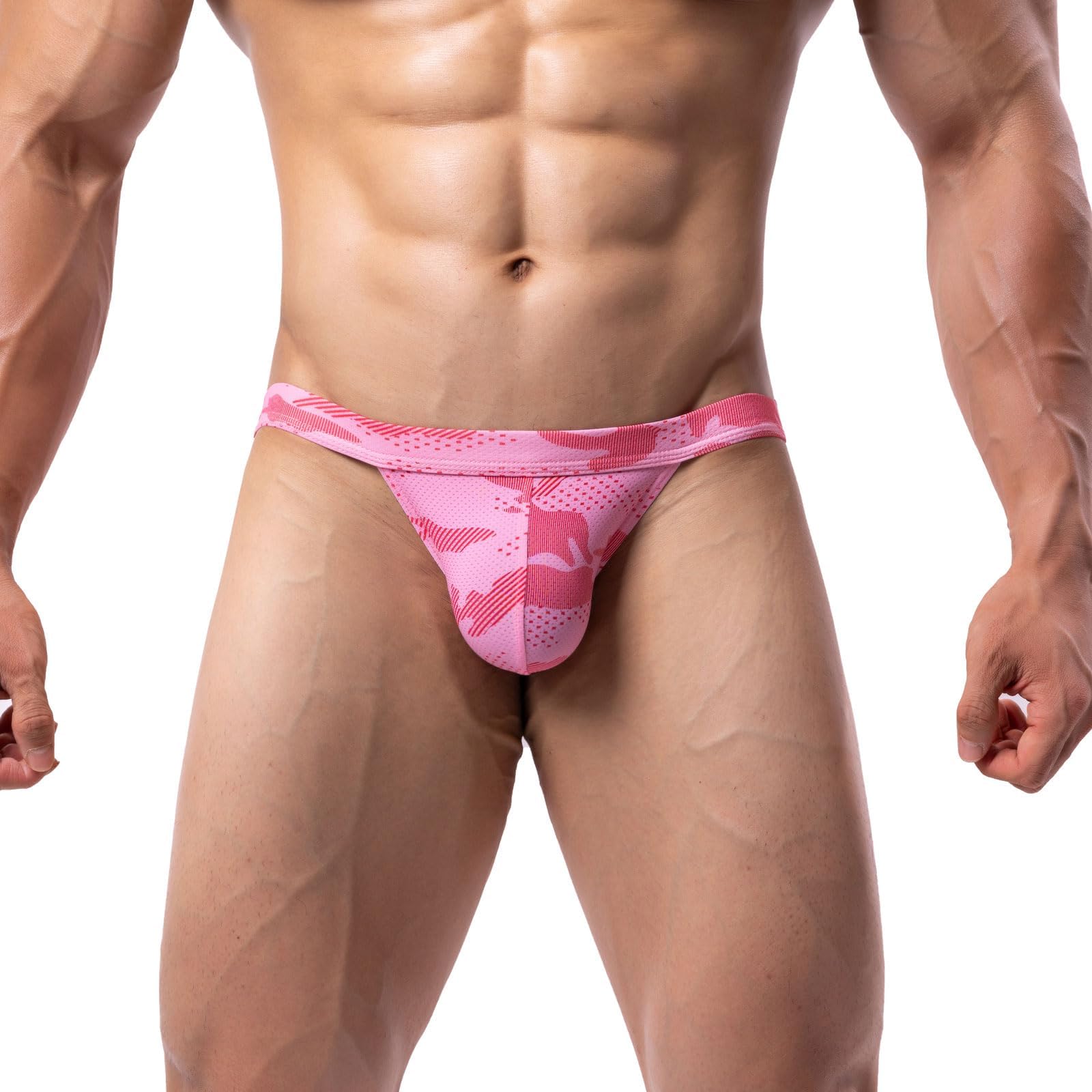 Mens Bikini Briefs Soft Lightweight Low-Rise Underwear Pouch Comfortable Micro Mesh Underpants