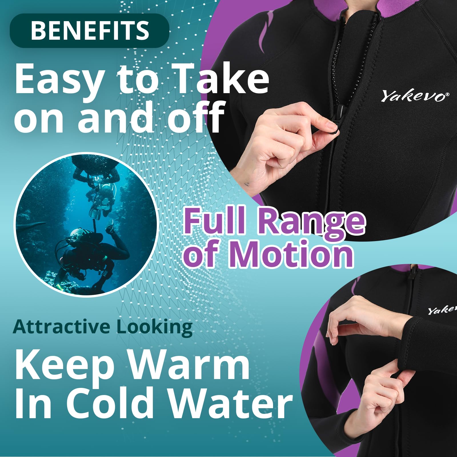 Traje de neopreno para hombre, 2 mm, manga larga de 3 mm, chaqueta de traje de neopreno para hombre, cremallera frontal, cálido, chaquetas elásticas para hombre
