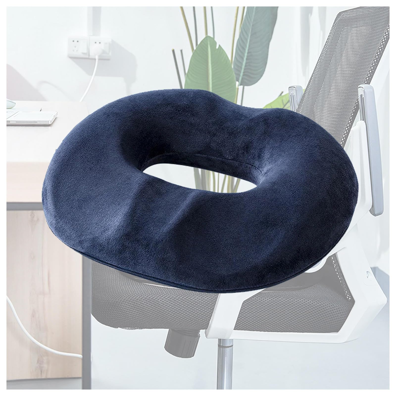 Cojín de asiento de espuma viscoelástica para el coxis y silla de ruedas
