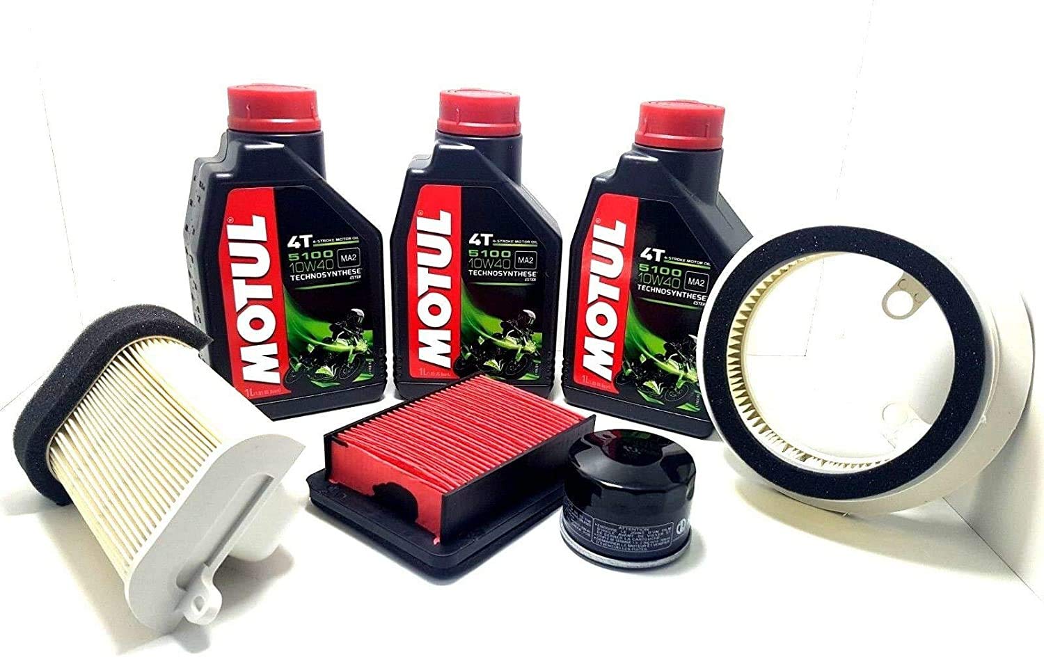 KIT TAGLIANDO PER YAMAHA TMAX-530 T-MAX 2012 2015 OLIO MOTUL 7100 Filtri Candele - Foto 5