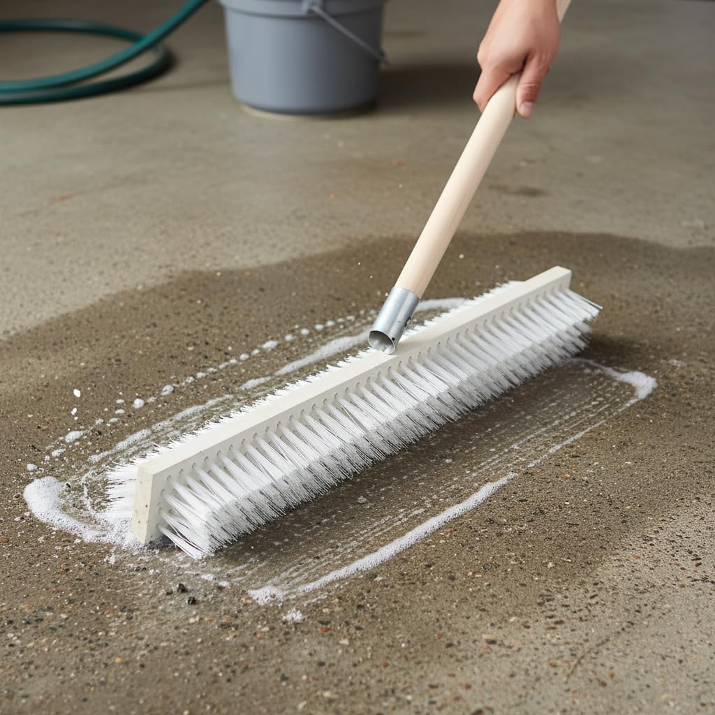 Brosse Nylon Dur, Bois Naturel; 40cm; Plastique